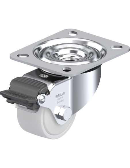 LE-PO 60KF-RA sintetinis pasukamas ratukas su stabdžiais