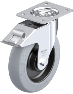 LE-POES 200KA-FI-SG pasukamas ratukas su stabdžiais