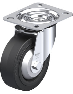 LE-POEV 100R-FA pasukamas ratukas su guma, 100 mm