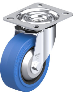 LE-POEV 100R-SB-FA pasukamas ratukas su guma, 100 mm