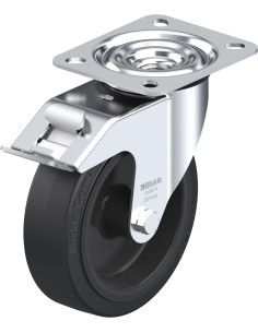 LE-POEV 125G-FI pasukamas ratukas su stabdžiais, 125 mm