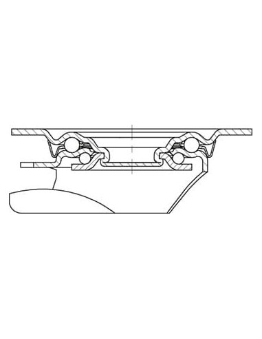 LE-POEV 125G-FI-SG-FA pasukamas ratukas su stabdžiais