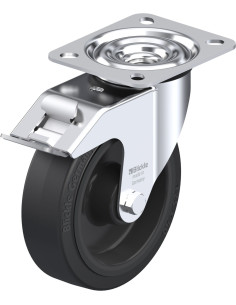 LE-POEV 125R-FI pasukamas ratukas su stabdžiais, 125 mm