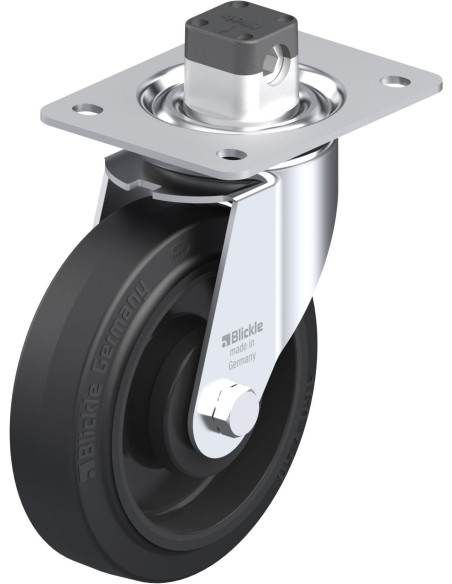 LE-POEV 160KA-CS11 pasukamas ratukas su stabdžiais, 160 mm