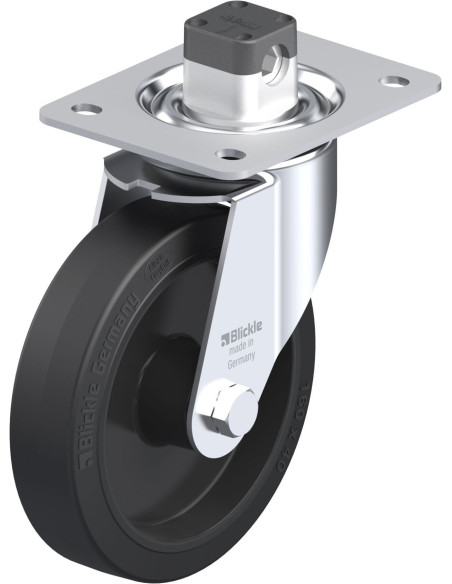 LE-POEV 161XR-CS11 pasukamas ratukas su stabdžiais, 160 mm