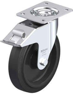 LE-POEV 200XR-FI pasukamas ratukas su stabdžiais, 200 mm