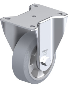 BH-ALEV 127K-SG fiksuotas ratukas su guma 125 mm